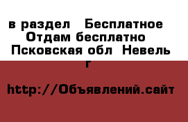  в раздел : Бесплатное » Отдам бесплатно . Псковская обл.,Невель г.